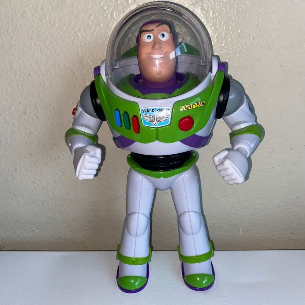Disney Pixar Buzz Lightyear Action Figure Thinkway 64069 Toy Story Space Ranger